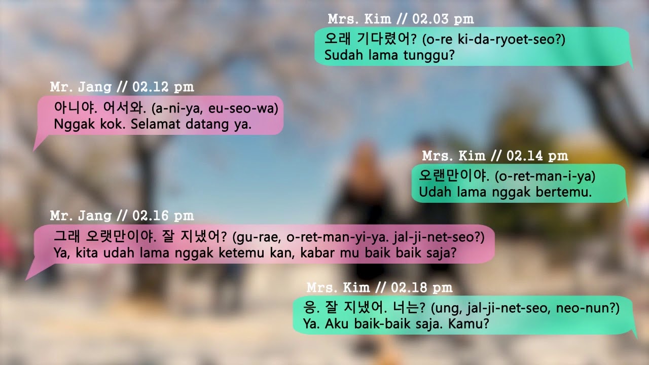 Detail Contoh Percakapan Bahasa Korea Nomer 42