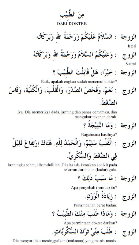 Detail Contoh Percakapan Dalam Bahasa Arab Nomer 3
