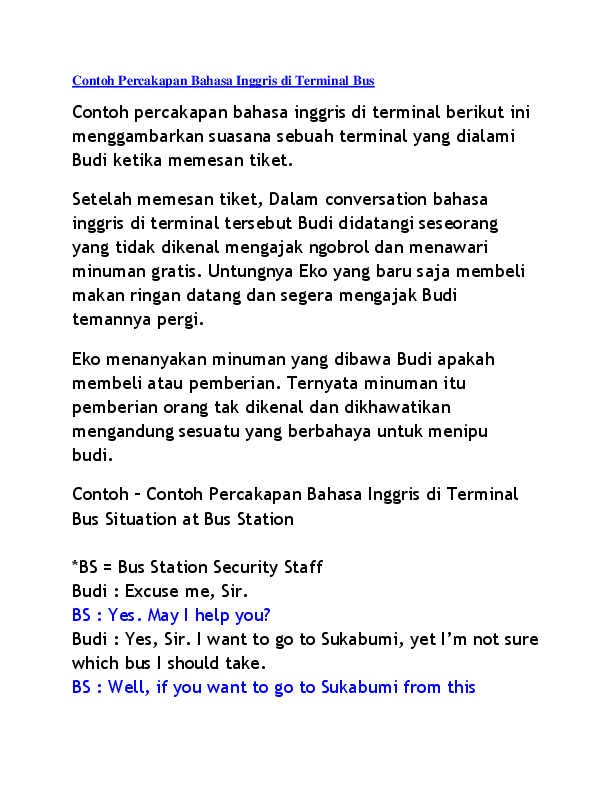 Detail Contoh Percakapan Menggunakan Bahasa Inggris Nomer 40