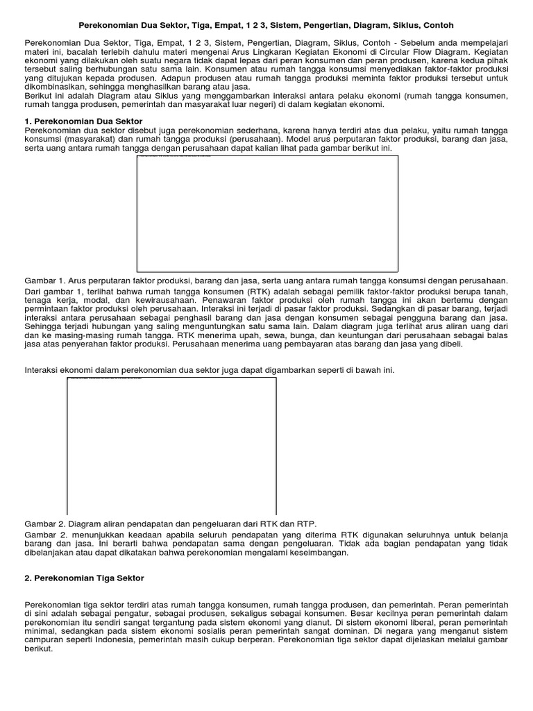 Detail Contoh Perekonomian 2 Sektor Nomer 31