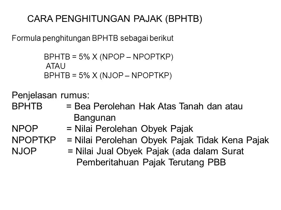 Detail Contoh Perhitungan Bphtb Nomer 6