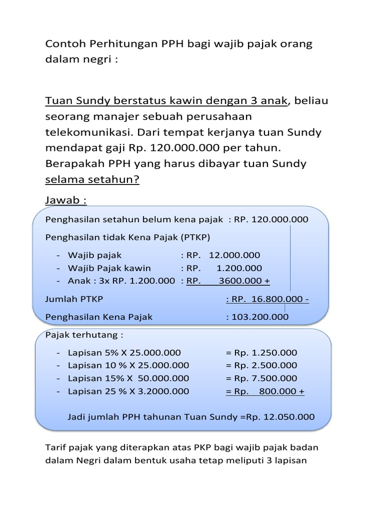 Detail Contoh Perhitungan Pajak Nomer 27