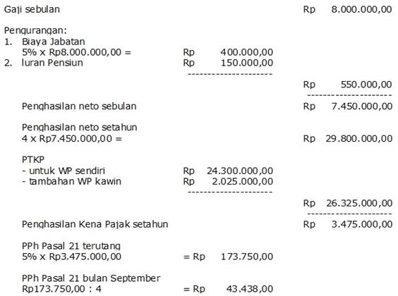 Detail Contoh Perhitungan Pajak Nomer 45