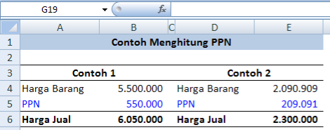 Detail Contoh Perhitungan Ppn Nomer 16