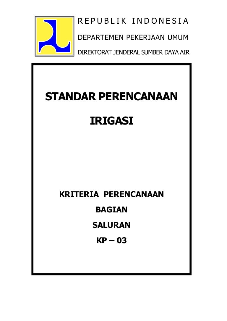 Detail Contoh Perhitungan Saluran Irigasi Nomer 27