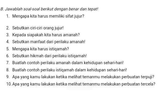 Detail Contoh Perilaku Amanah Dalam Kehidupan Sehari Hari Nomer 23