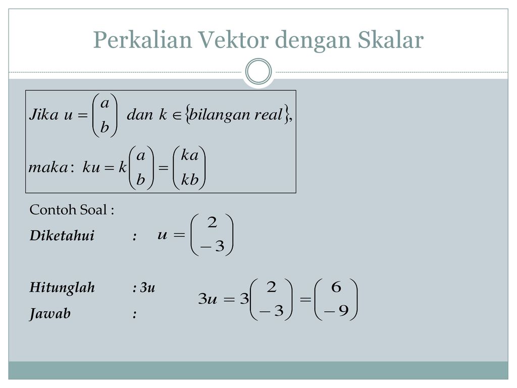 Detail Contoh Perkalian Vektor Nomer 19