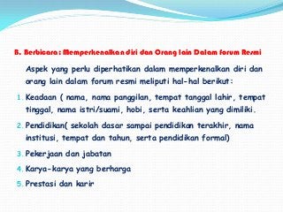 Detail Contoh Perkenalan Diri Dalam Bahasa Indonesia Nomer 2
