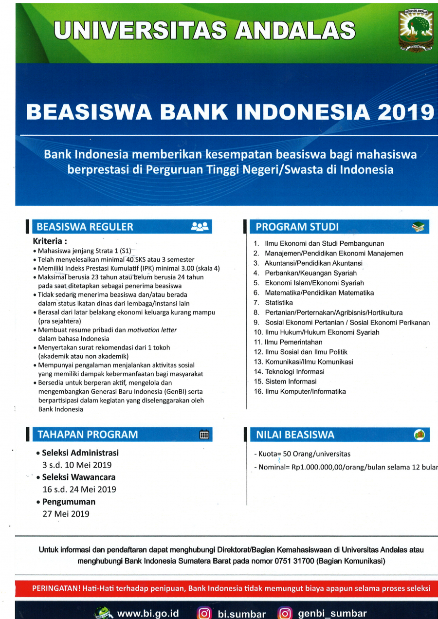 Detail Contoh Personal Resume Untuk Beasiswa Bank Indonesia Nomer 8