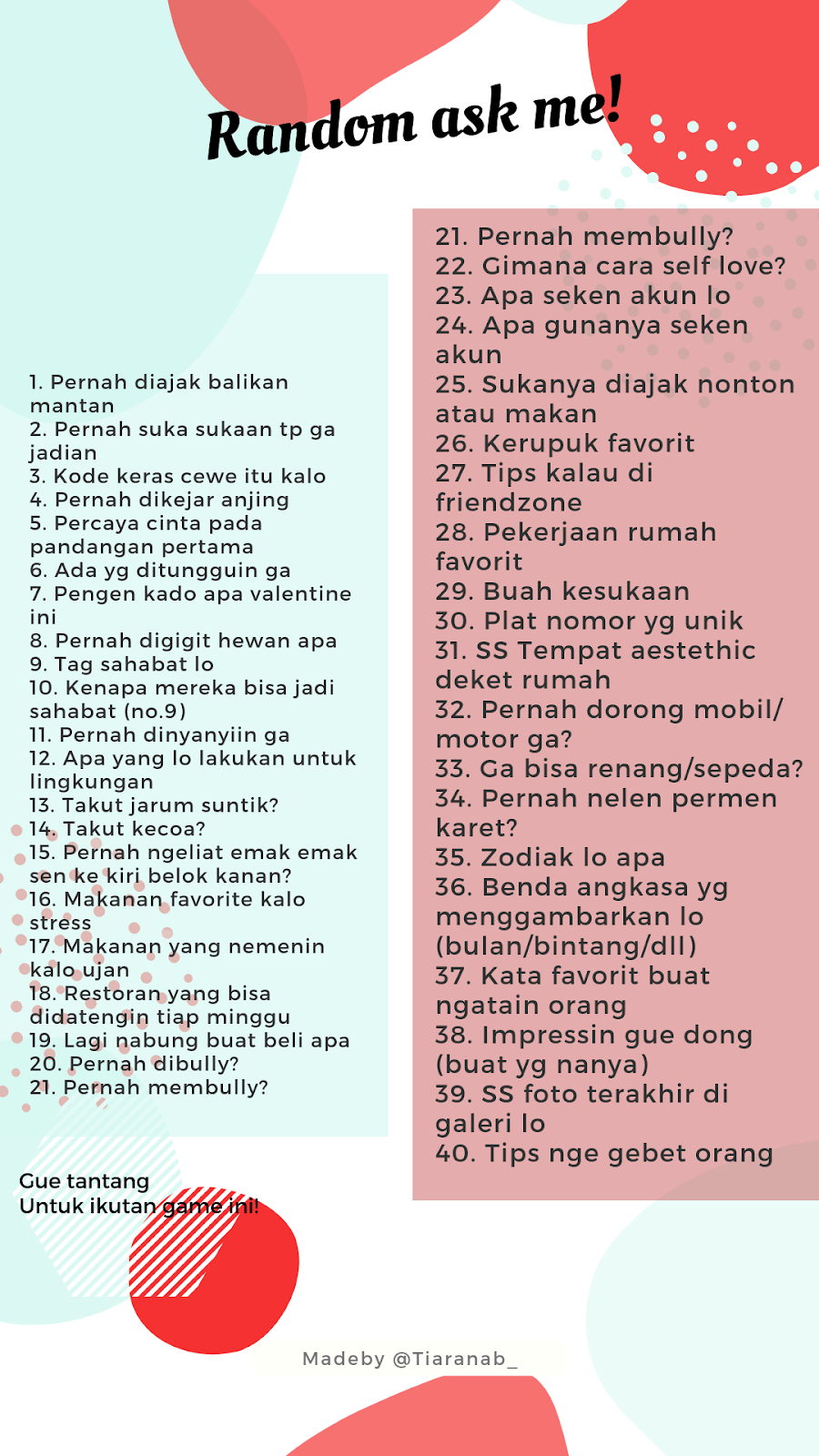 Detail Contoh Pertanyaan Truth Or Dare Untuk Pacar Nomer 13