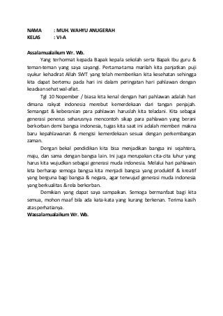 Detail Contoh Pidato Singkat Untuk Anak Sd Kelas 6 Nomer 19