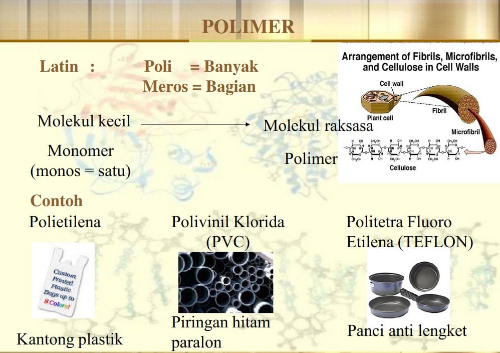 Detail Contoh Polimer Dan Kegunaannya Yang Tepat Adalah Nomer 17
