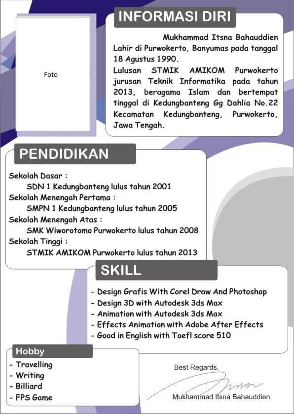 Detail Contoh Portofolio Bahasa Inggris Nomer 49