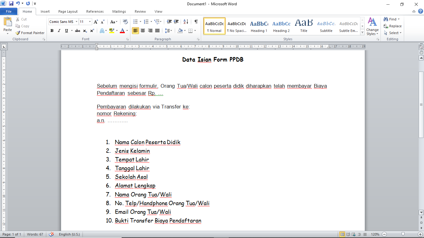 Detail Contoh Ppdb Online Nomer 12