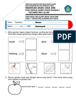 Detail Contoh Pr Untuk Anak Tk B Nomer 32