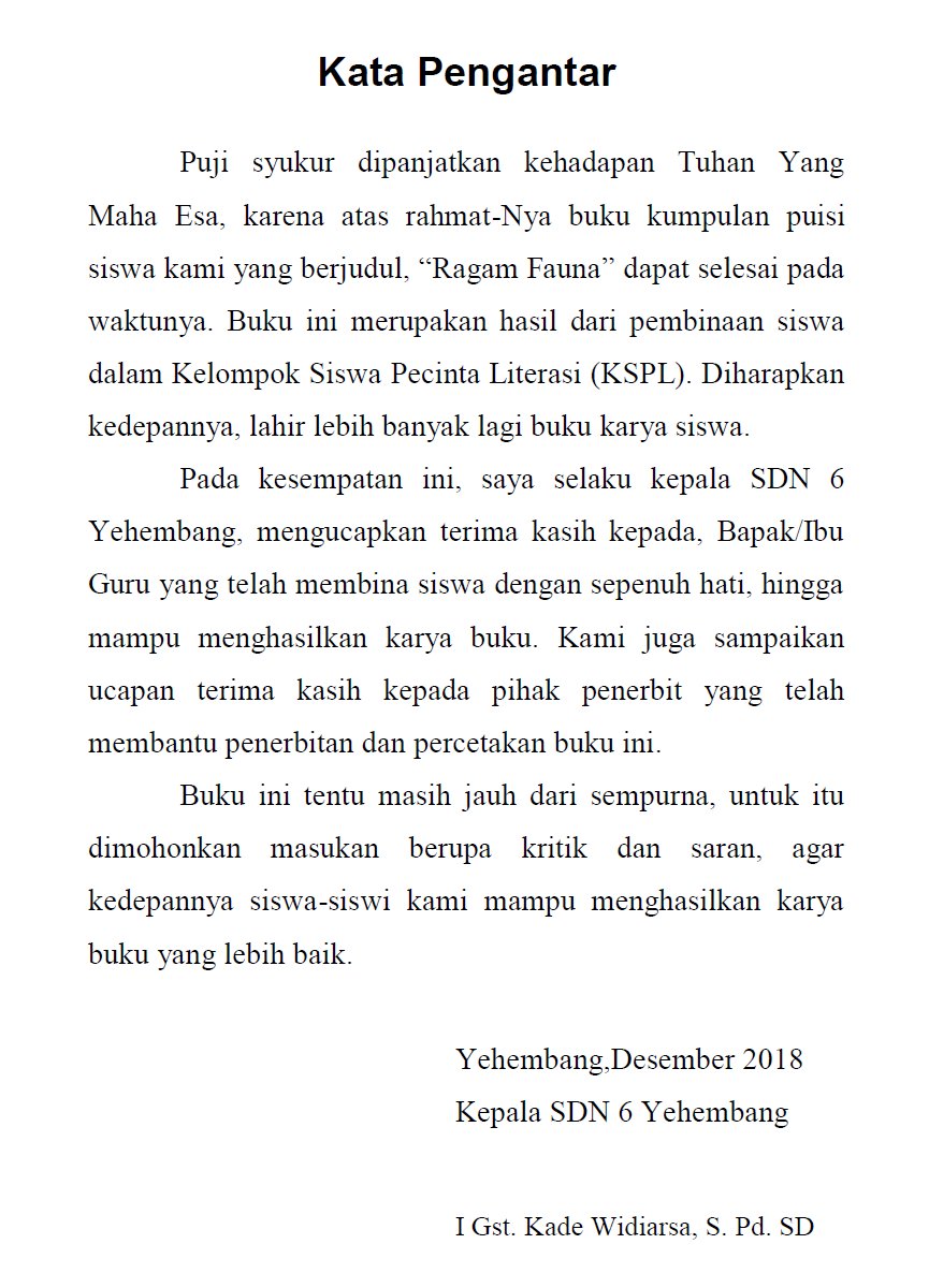 Detail Contoh Prakata Buku Nomer 2