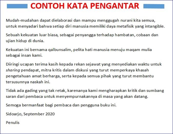 Detail Contoh Prakata Buku Nomer 23