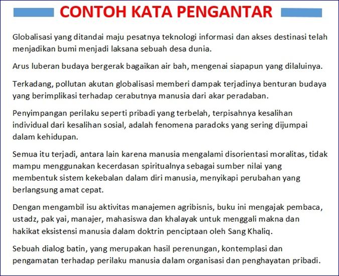 Detail Contoh Prakata Buku Nomer 41