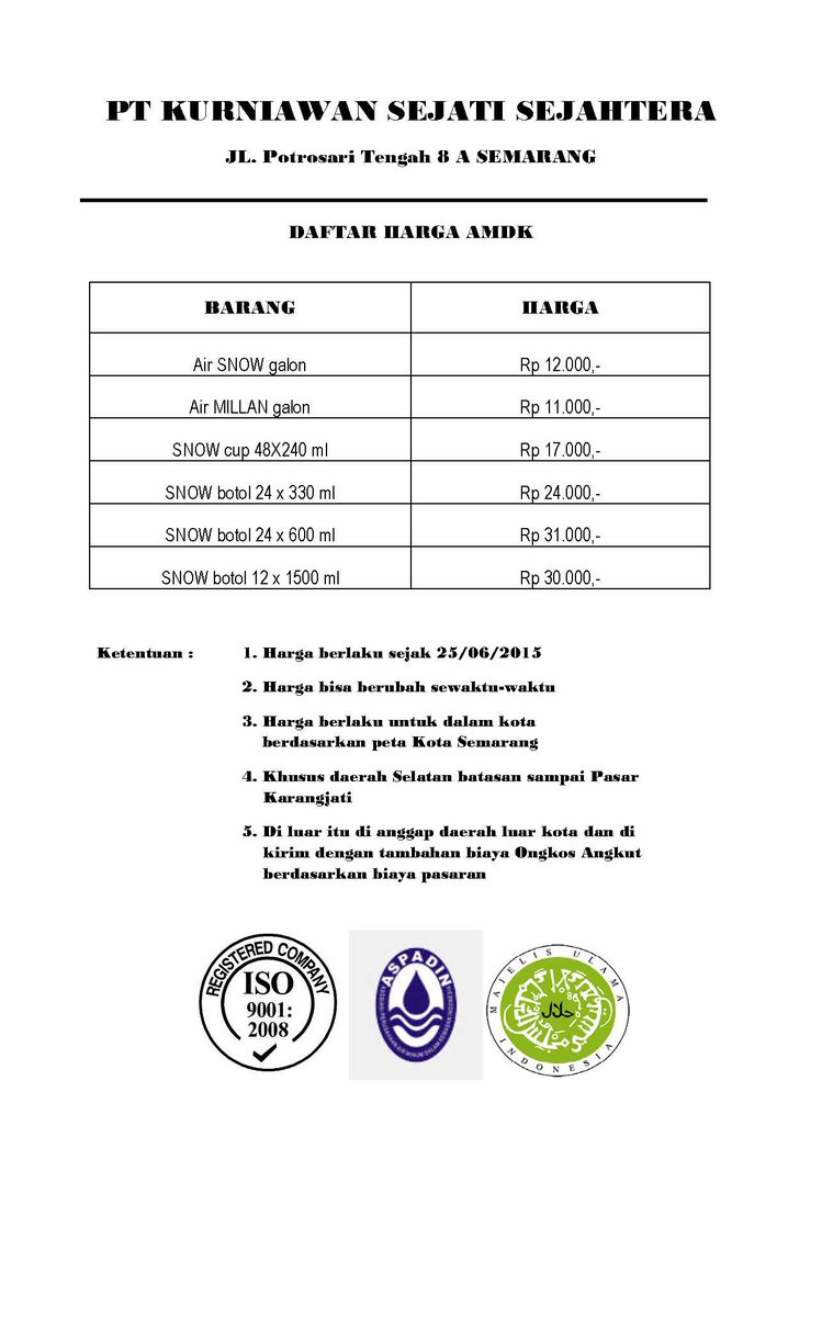 Detail Contoh Price List Harga Barang Nomer 14