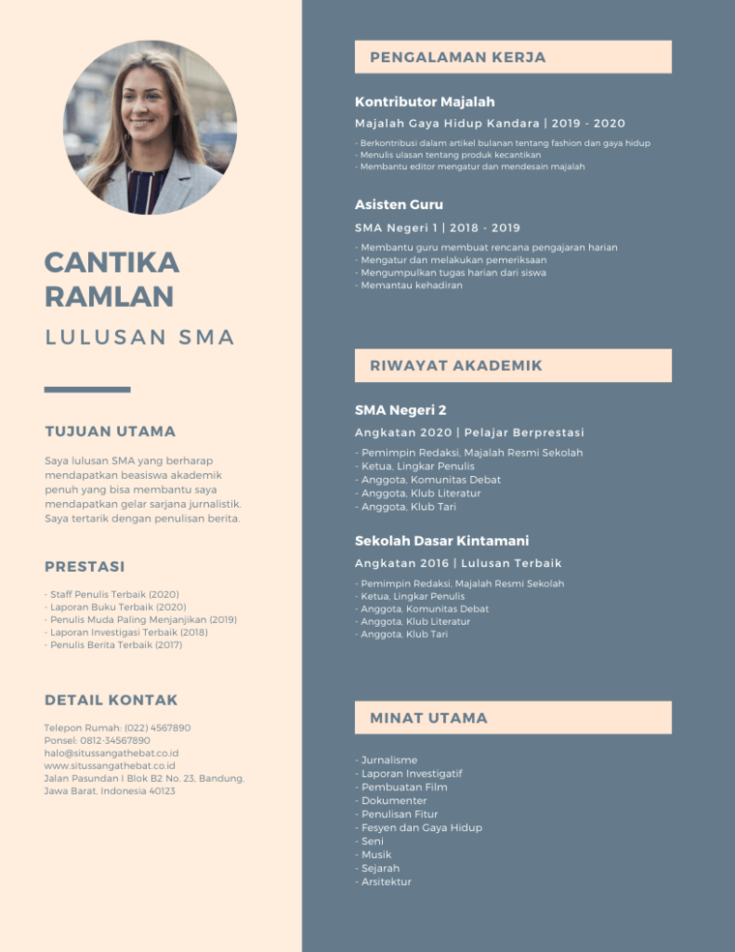 Detail Contoh Profile Untuk Cv Nomer 5