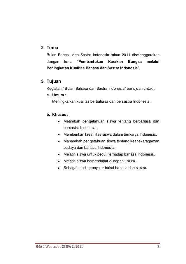 Detail Contoh Proposal Bulan Bahasa Nomer 6