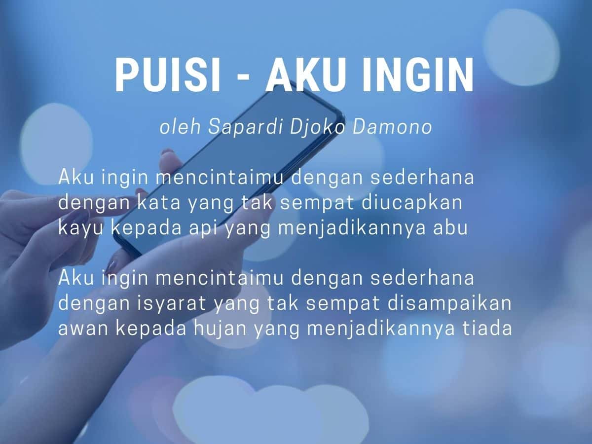 Detail Contoh Puisi Bahasa Indonesia Nomer 7