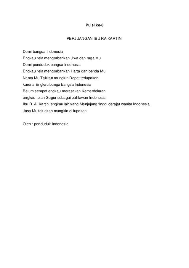 Detail Contoh Puisi Pendek Bahasa Indonesia Nomer 15