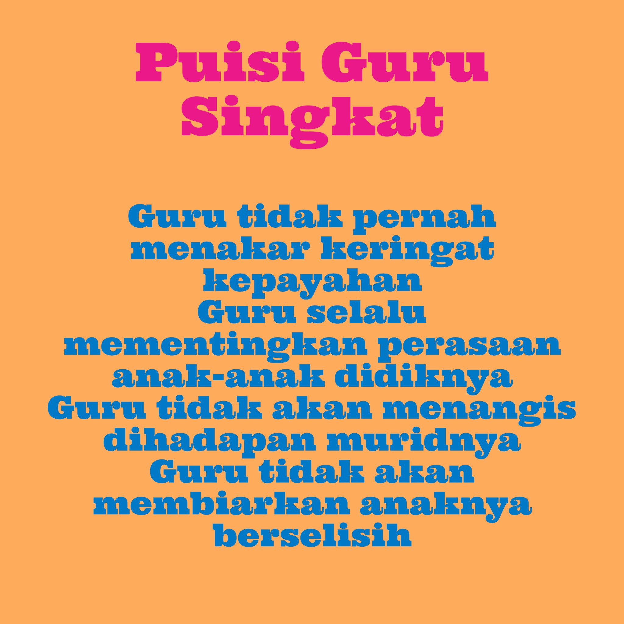 Detail Contoh Puisi Untuk Guru Nomer 45