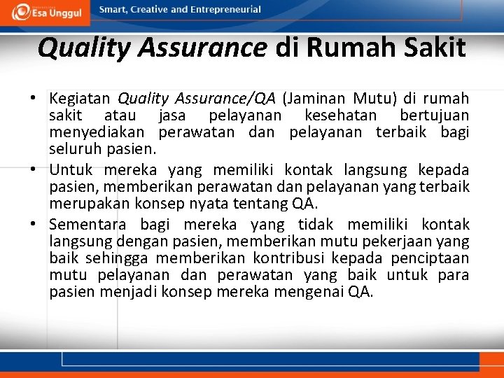 Detail Contoh Quality Assurance Nomer 25