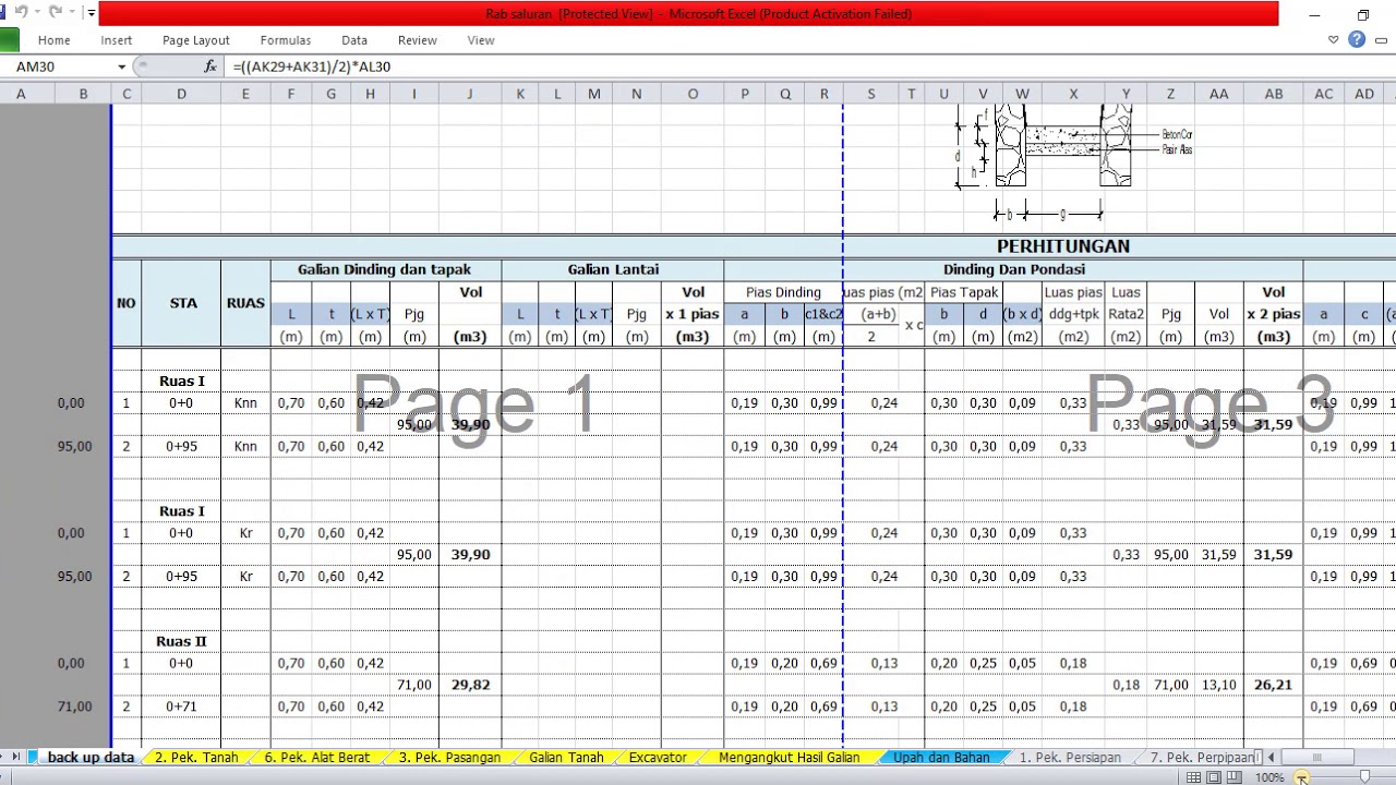Detail Contoh Rab Drainase Excel Nomer 48