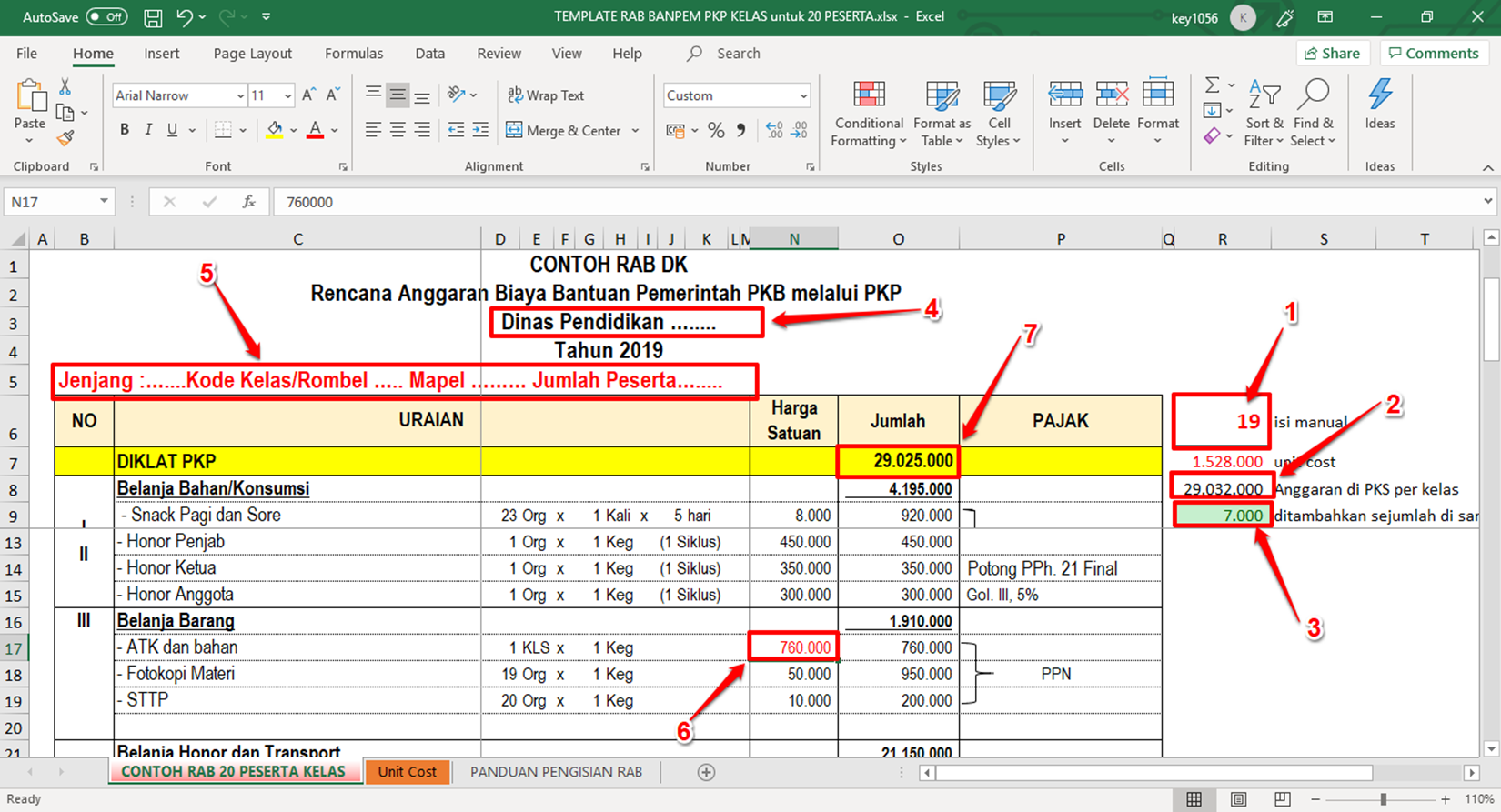 Detail Contoh Rab Excel Nomer 11