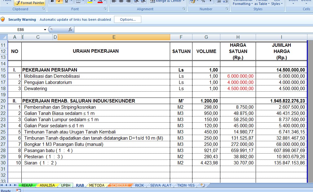 Detail Contoh Rab Excel Nomer 32