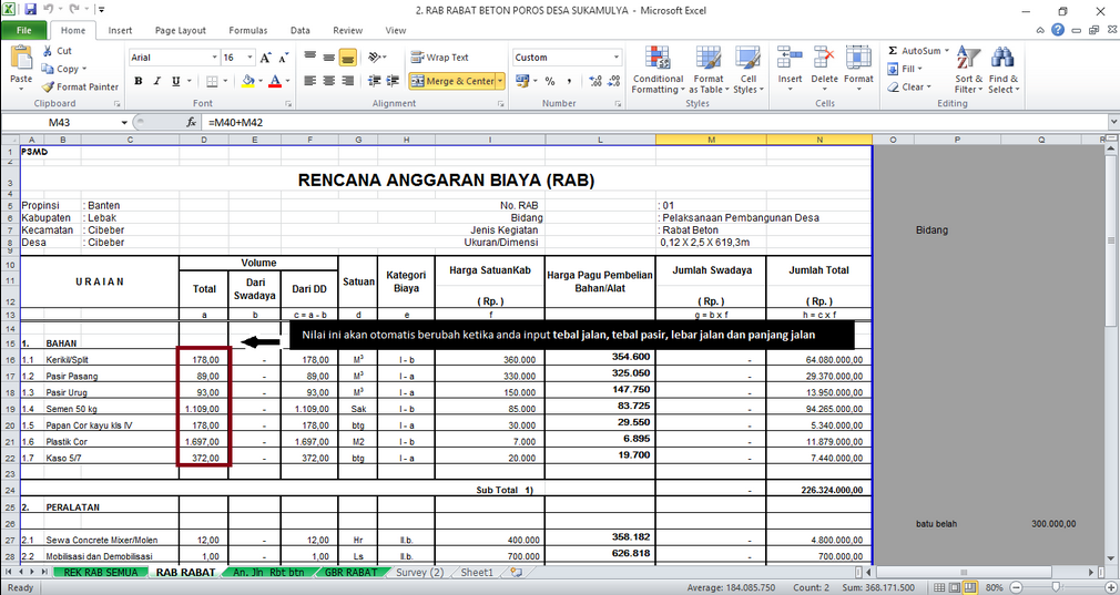 Detail Contoh Rab Excel Nomer 5