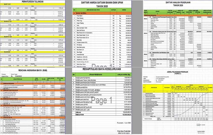 Detail Contoh Rab Rumah 2 Lantai 2019 Excel Nomer 34