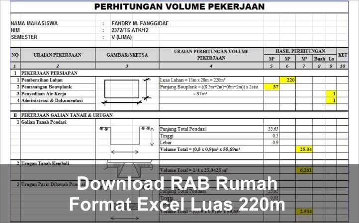 Detail Contoh Rab Rumah Excel Nomer 15