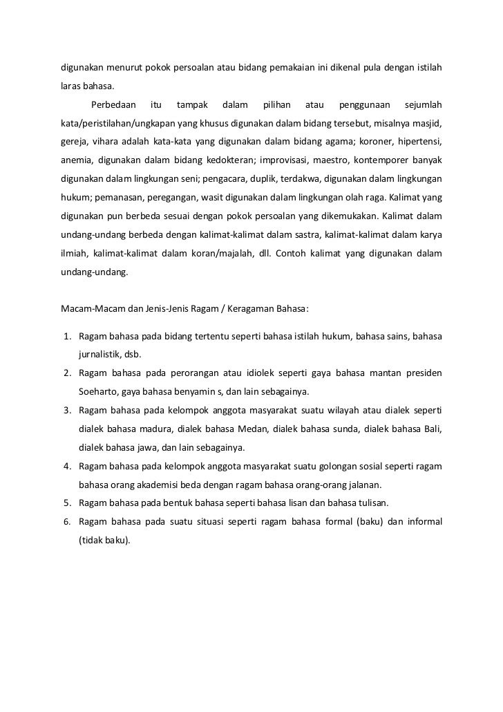 Detail Contoh Ragam Bahasa Agama Nomer 9