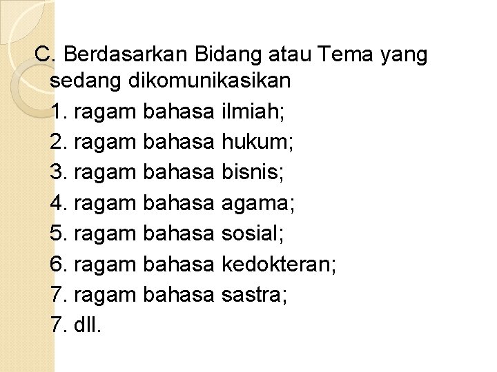 Detail Contoh Ragam Bahasa Agama Nomer 5