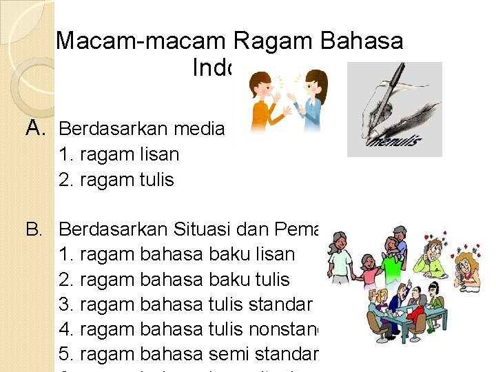 Detail Contoh Ragam Bahasa Lisan Dan Tulisan Nomer 43