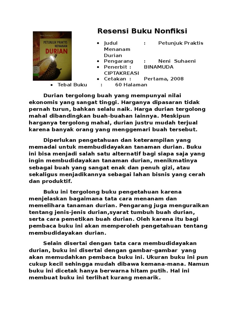 Detail Contoh Rangkuman Buku Non Fiksi Nomer 7