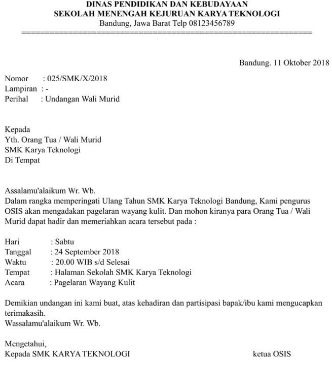 Detail Contoh Rapat Resmi Nomer 15