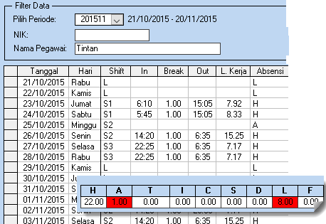 Detail Contoh Rekap Absensi Karyawan Excel Nomer 25