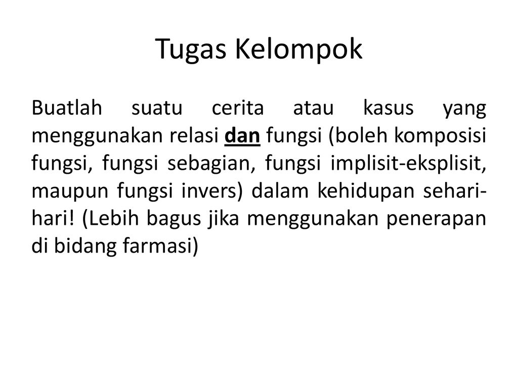 Detail Contoh Relasi Dan Fungsi Dalam Kehidupan Sehari Hari Nomer 27