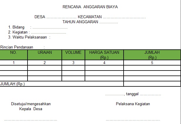 Detail Contoh Rencana Anggaran Biaya Perusahaan Nomer 39