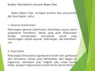 Detail Contoh Report Text Beserta Generic Structure Dan Terjemahannya Nomer 6