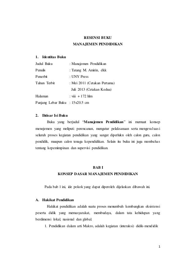 Detail Contoh Resensi Buku Pendidikan Nomer 9