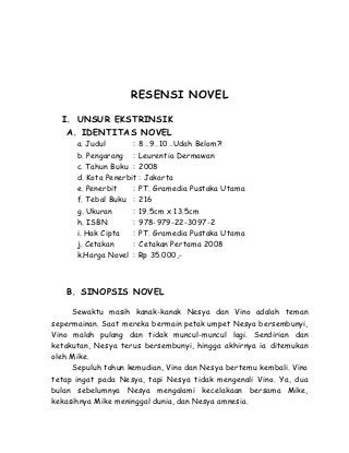 Detail Contoh Resensi Novel Bahasa Sunda Nomer 21