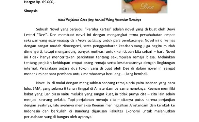 Detail Contoh Resume Buku Novel Nomer 11