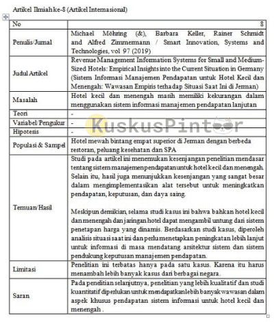 Detail Contoh Review Artikel Jurnal Nomer 2