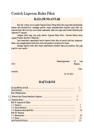 Detail Contoh Ringkasan Buku Fiksi Nomer 36