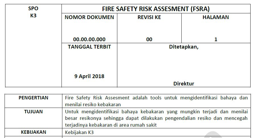 Detail Contoh Risk Assessment Nomer 47